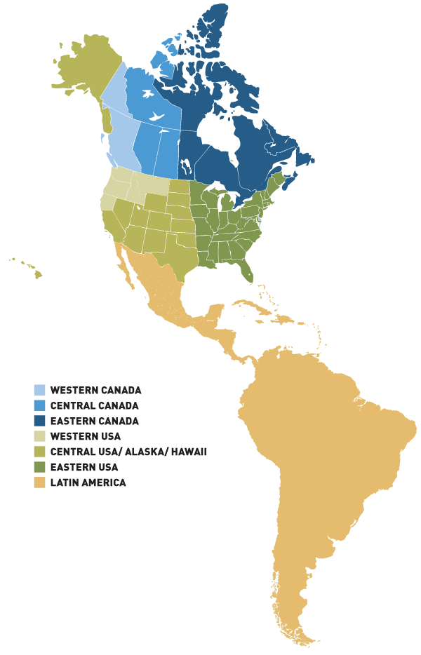 Large Coloured Map