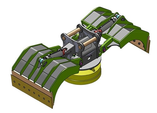 Excavator Scrap Waste Grapple